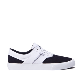 Supra Mens COBALT Navy/White/white Low Top Shoes | CA-90235